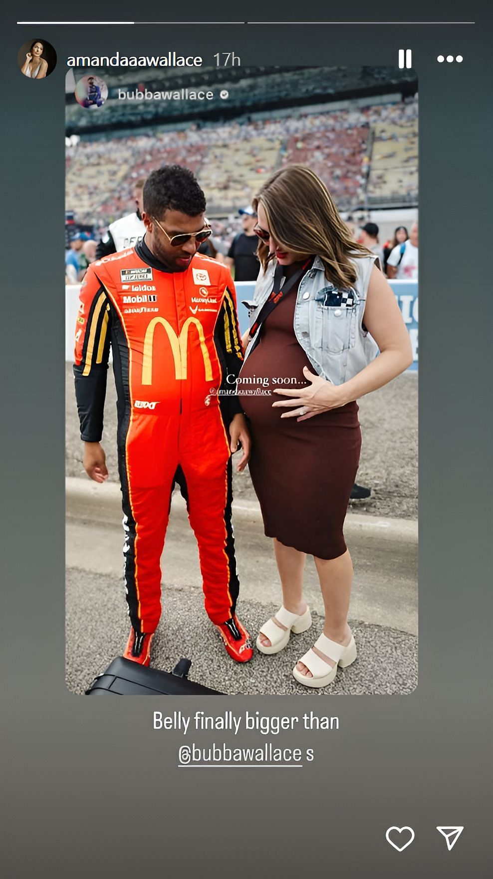 In Picture: Bubba and Amanda Wallace (Source: @amandaawallace on Instagram)